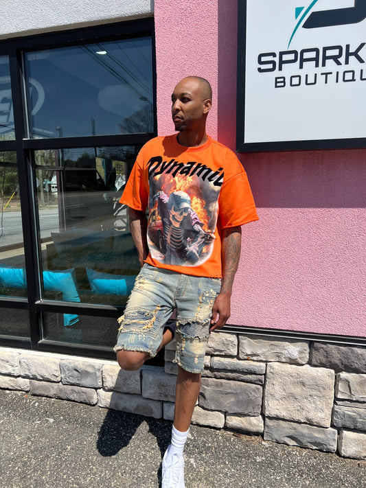 On Da Block Denim Shorts