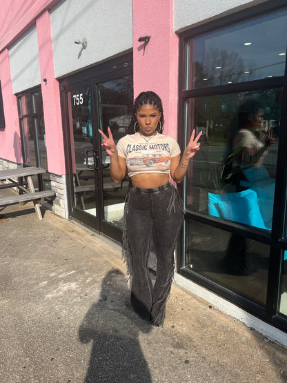 Love Me Down Fringe Pants