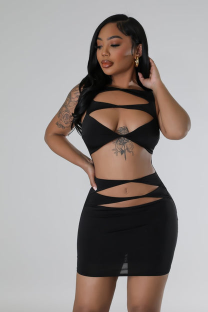 LOWKEY THE BADDEST SKIRT SET